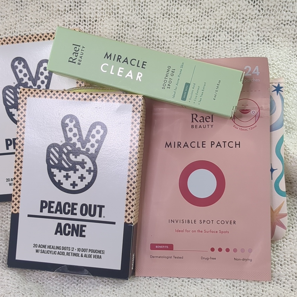 Real Invisible Spot Cover/Miracle Clear Spot Gel & Peace Out Acne Patches Bundle - Picture 9 of 14